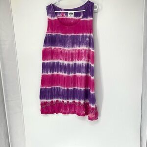 Sunshine raised women’s tie dye dress small/medium